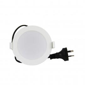 Oriel Lighting-AURORA.10w Dimmable LED Downlight White Frame 